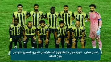 تعادل سلبي.. نتيجة مباراة المقاولون ضد فاركو في الدوري المصري تتواصل بدون أهداف